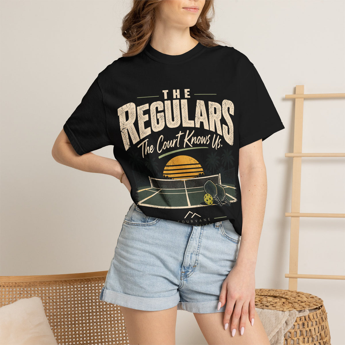 The Regulars The Court Knows Us Pickleball T‑Shirt