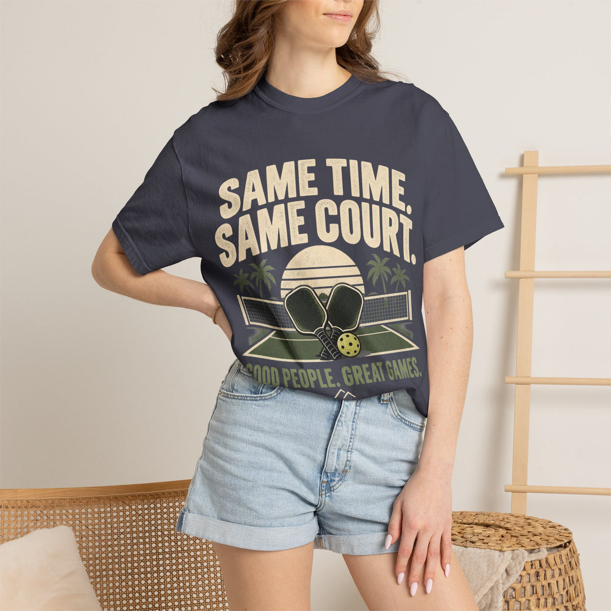 Same Time Same Court Pickleball T-Shirt