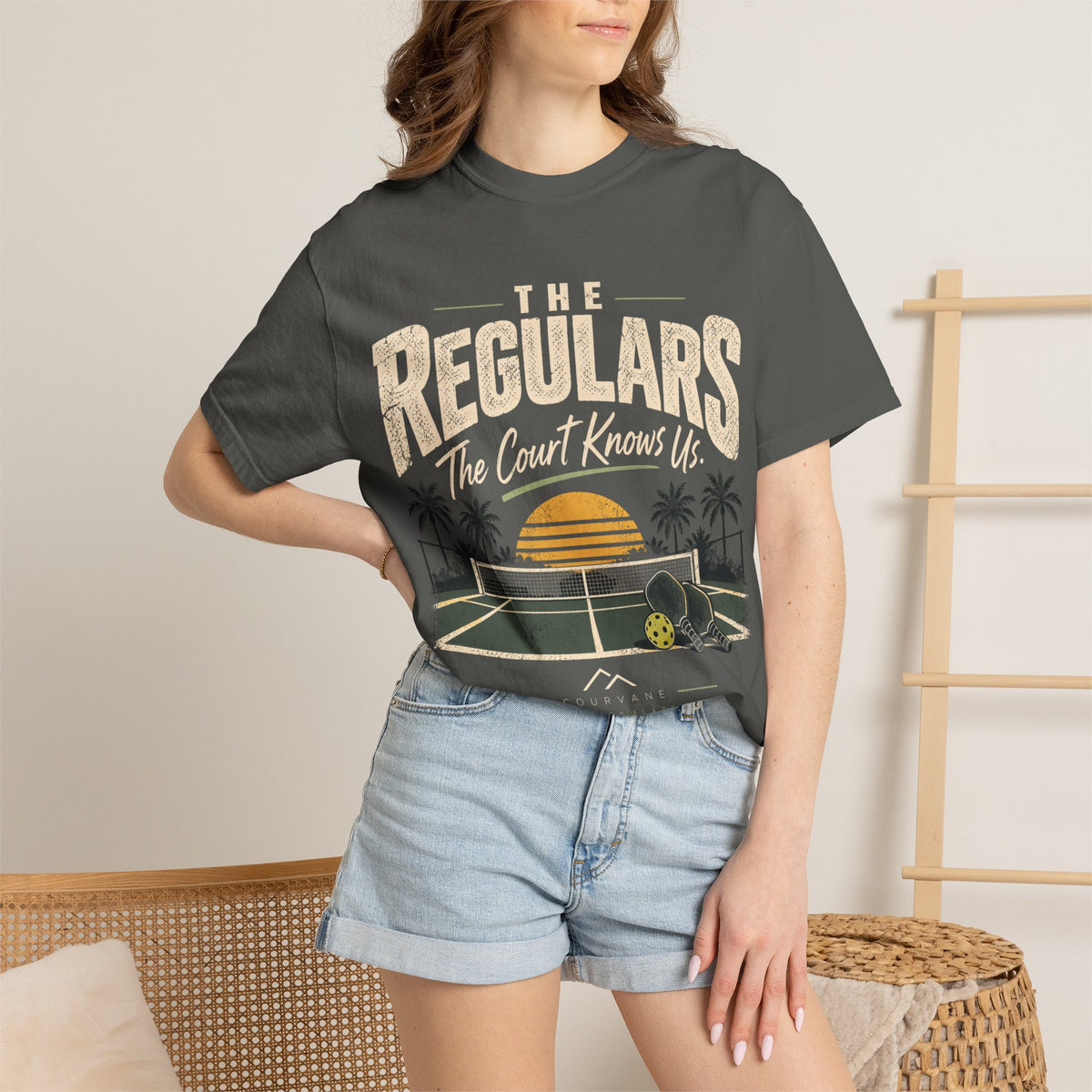 The Regulars The Court Knows Us Pickleball T‑Shirt