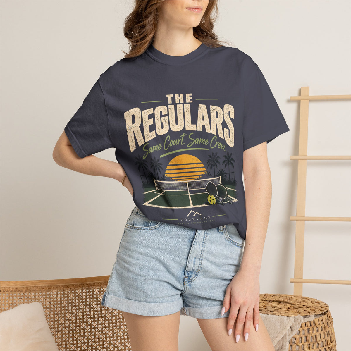 The Regulars Same Court, Same Crew Pickleball T-Shirt