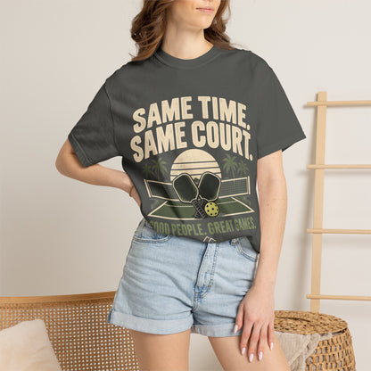Same Time Same Court Pickleball T-Shirt