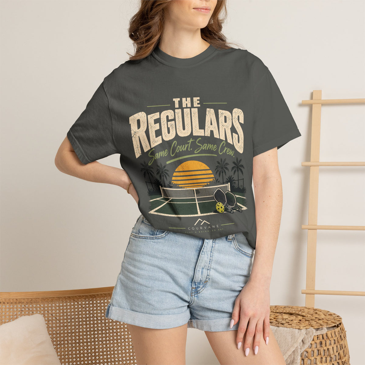 The Regulars Same Court, Same Crew Pickleball T-Shirt