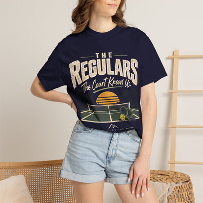 The Regulars The Court Knows Us Pickleball T‑Shirt
