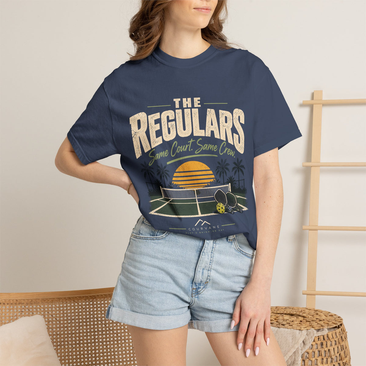The Regulars Same Court, Same Crew Pickleball T-Shirt