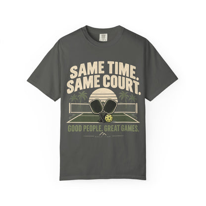 Same Time Same Court Pickleball T-Shirt