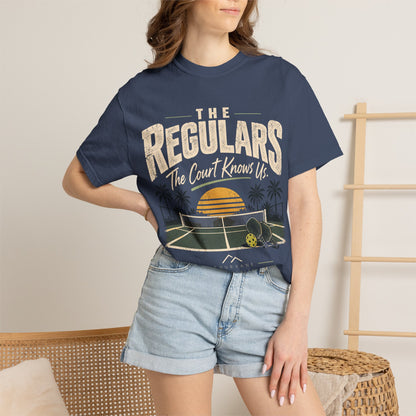 The Regulars The Court Knows Us Pickleball T‑Shirt