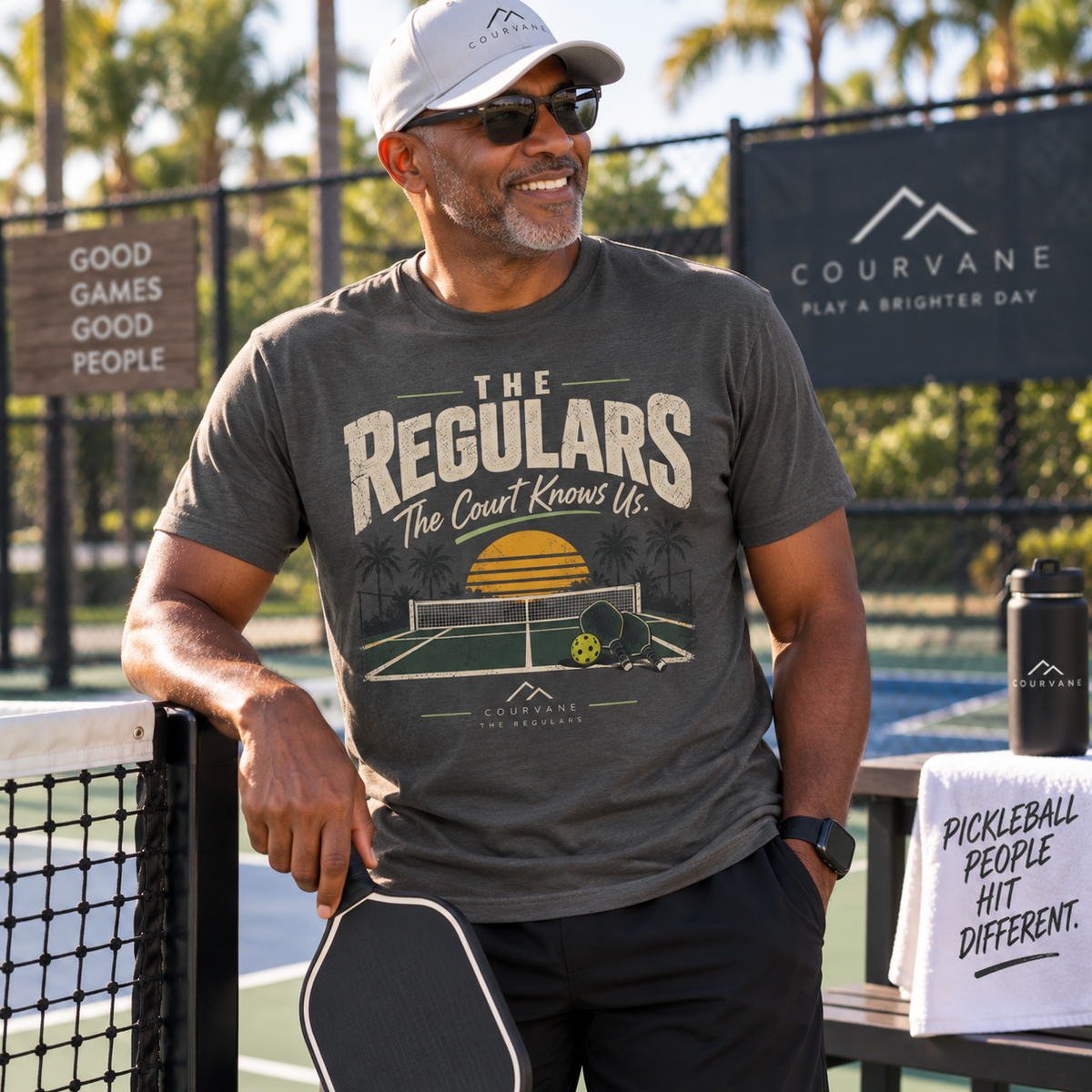 The Regulars The Court Knows Us Pickleball T‑Shirt