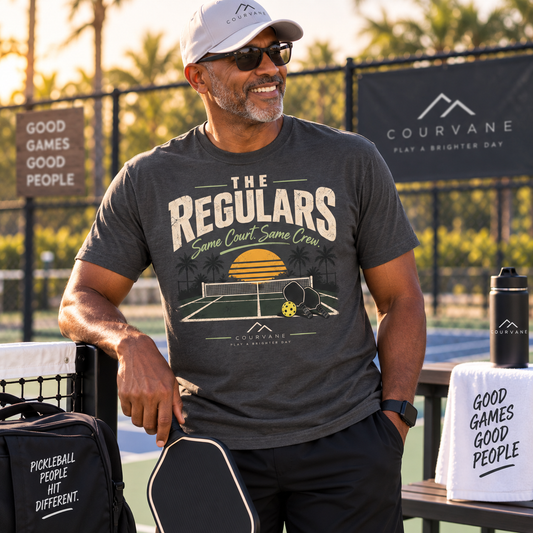 The Regulars Same Court, Same Crew Pickleball T-Shirt