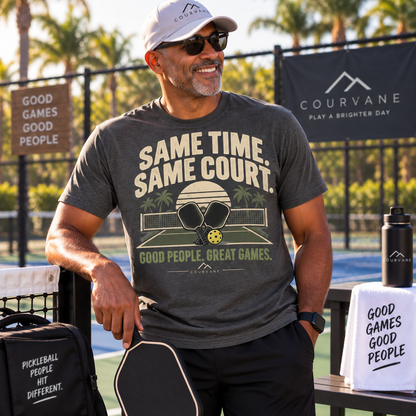 Same Time Same Court Pickleball T-Shirt