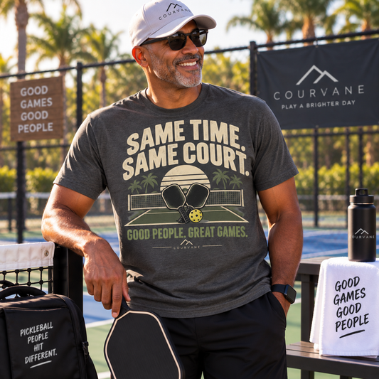Same Time Same Court Pickleball T-Shirt